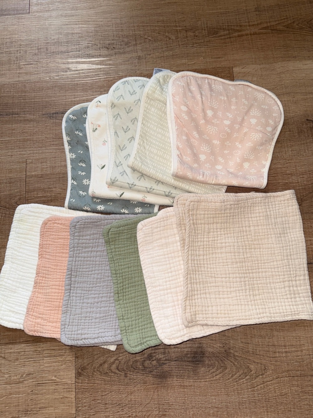 11 Cotton Burp Cloths